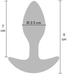 Těžký anální kolík s kovovým jádrem Hidden Desire, 90 g