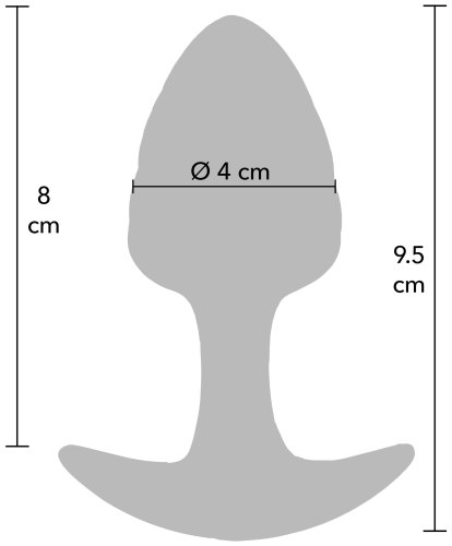 Anální kolík Crystal Medium