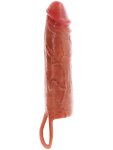 Vibrační zvětšovací návlek na penis Hydrated Skin 20 cm