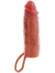 Vibrační zvětšovací návlek na penis Hydrated Skin 16 cm