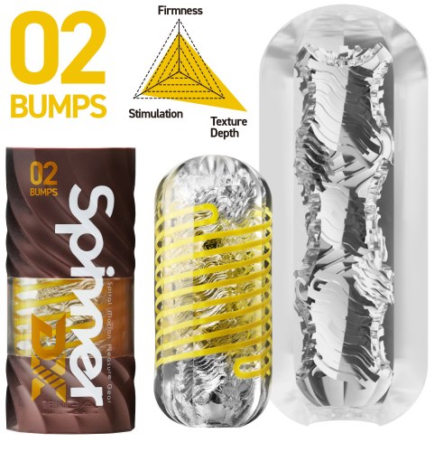 Masturbátor TENGA Spinner DX 02 Bumps