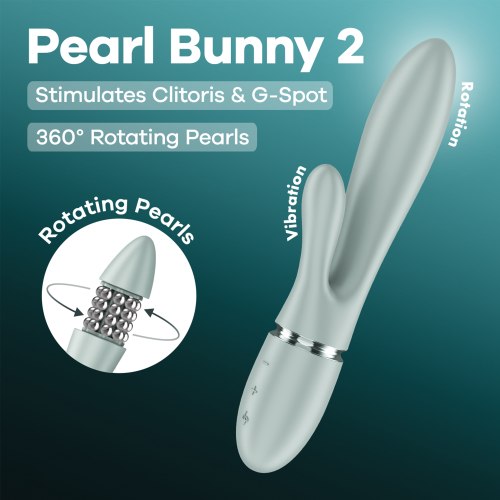 Perličkový vibrátor s králíčkem Satisfyer Pearl Bunny 2