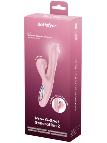 Vibrátor s bezdotykovým stimulátorem Satisfyer Pro+ G-Spot