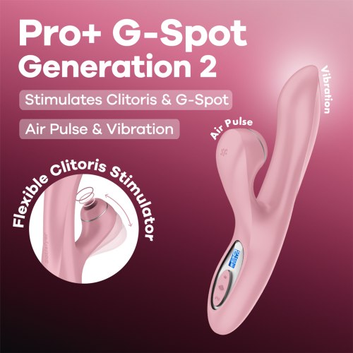 Vibrátor s bezdotykovým stimulátorem Satisfyer Pro+ G-Spot