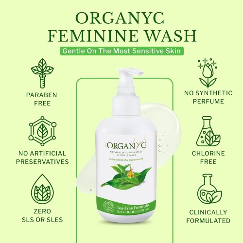 Intimní mycí gel s Tea Tree Organyc, 250 ml