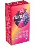 Vroubkované kondomy Durex Pleasuremax, 10 ks