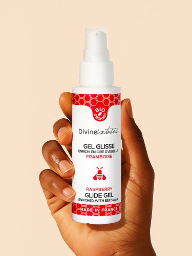 Bio lubrikační gel Divinextases Raspberry, 100 ml