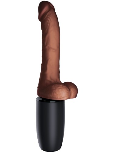 Přirážecí a hřejivý realistický vibrátor King Cock Plus 7.5"