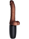 Přirážecí a hřejivý realistický vibrátor King Cock Plus 7.5"