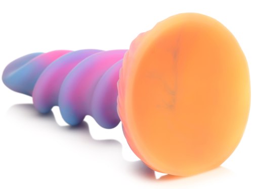 Světélkující dildo s přísavkou Moon Rider