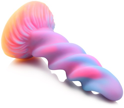Světélkující dildo s přísavkou Moon Rider