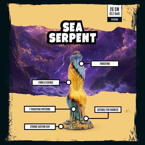 Přirážecí vibrátor s přísavkou Mythical Mates Sea Serpent