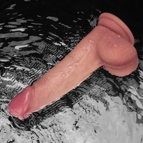 Realistický vibrátor s přísavkou Sliding-Skin Pro II 8"