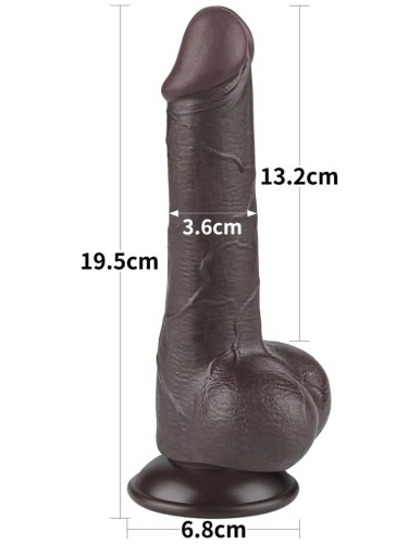Tvarovatelné dildo s přísavkou Sliding-Skin Dong 7,5"