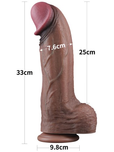 XXL realistické dildo s přísavkou Nature Cock 13"