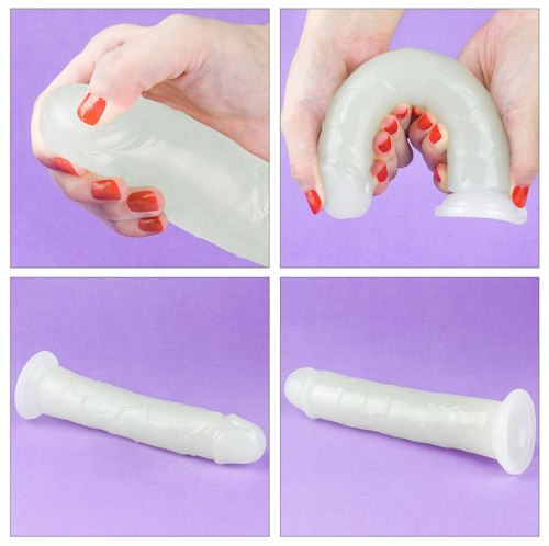 Světélkující realistické dildo s přísavkou Lumino Play 8"