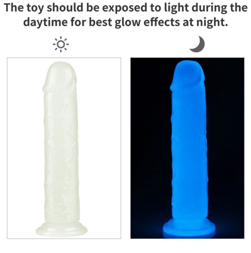 Světélkující realistické dildo s přísavkou Lumino Play 8"