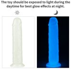Světélkující realistické dildo s přísavkou Lumino Play 8"