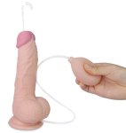 Stříkací dildo s přísavkou Soft Ejaculation Cock with Balls 8"