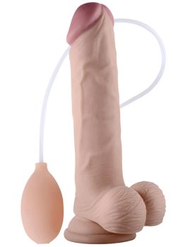 Stříkací dildo s přísavkou Soft Ejaculation Cock with Balls 9" – Stříkající dilda a vibrátory