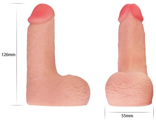 Umělý penis na vyplnění rozkroku Skinlike Limpy Cock 5"