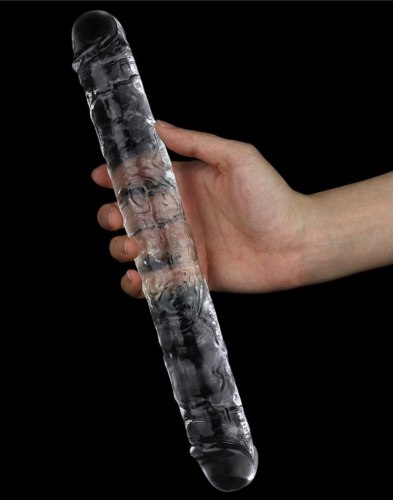 Oboustranné dildo Flawless Clear 12"