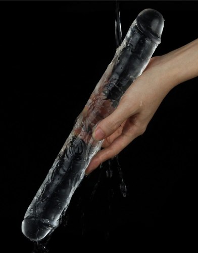 Oboustranné dildo Flawless Clear 12"