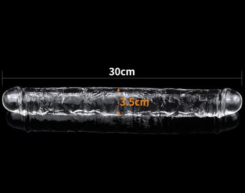 Oboustranné dildo Flawless Clear 12"