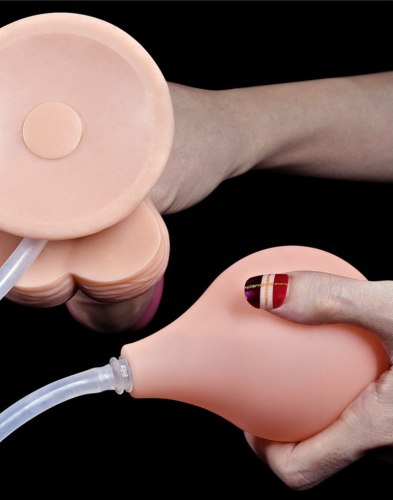 Stříkací realistické dildo s přísavkou Squirt Extreme 9"
