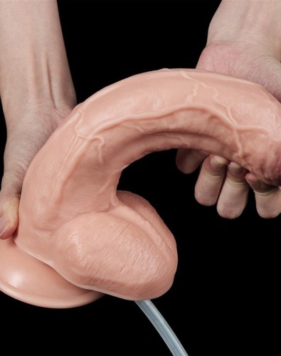 Stříkací realistické dildo s přísavkou Squirt Extreme 10"