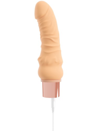 Realistický vibrátor s masážním kroužkem Selon