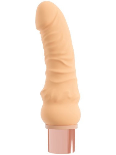 Realistický vibrátor s masážním kroužkem Selon
