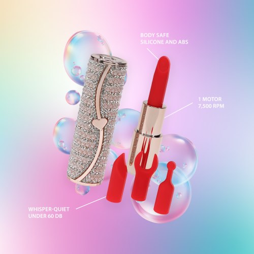 Mini vibrátor + 4 nástavce Candy