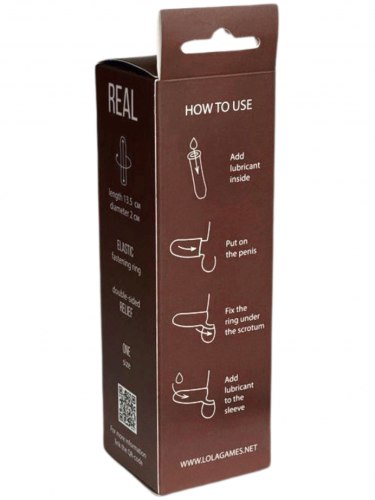 Realistický návlek na penis Real Extra Sense Bubbles
