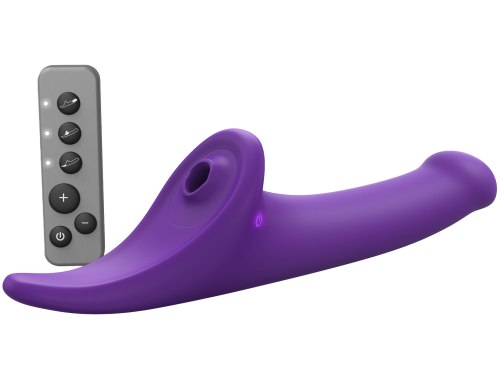 Vibrační strapon s jazýčkem Strap-On-Me – vel. M