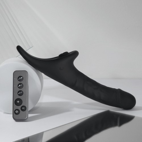 Realistický vibrační strapon s jazýčkem Strap-On-Me – vel. M