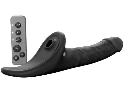 Realistický vibrační strapon s jazýčkem Strap-On-Me – vel. M