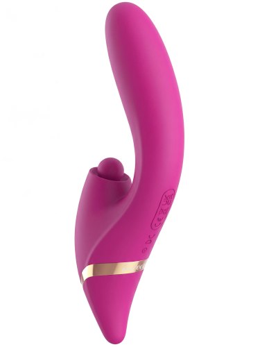 Přirážecí vibrátor s králíčkem Triple Thrill Climaxer
