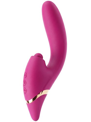 Přirážecí vibrátor s králíčkem Triple Thrill Climaxer