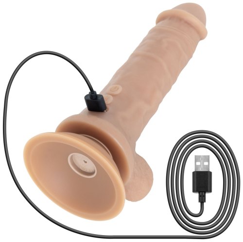 Stříkací realistický vibrátor s přísavkou Hunter