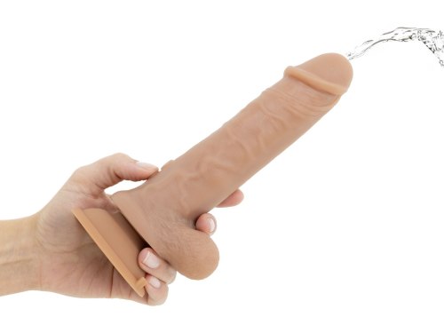Stříkací realistický vibrátor s přísavkou Hunter