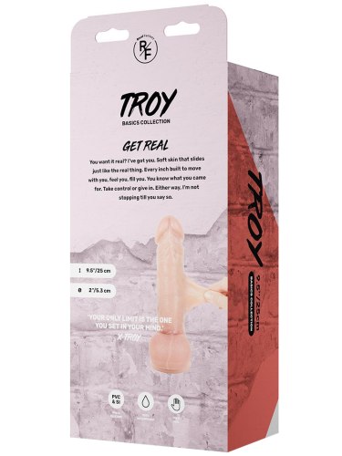 Realistické dildo s přísavkou Troy
