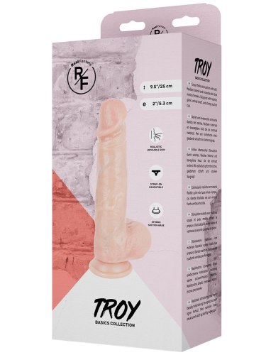Realistické dildo s přísavkou Troy
