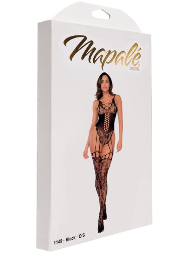 Síťovaný catsuit s krajkou Mapalé