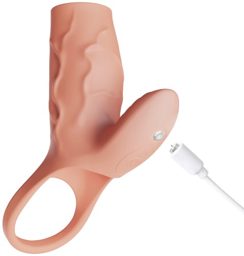 Otevřený vibrační návlek na penis Realistixxx