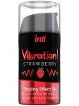 Stimulační gel Vibration! Strawberry, 15 ml