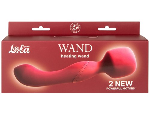 Hřejivá masážní hlavice/vibrátor Heating Wand Red