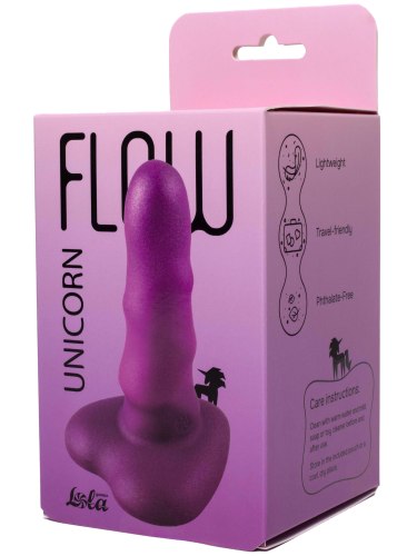 Dildo s přísavkou Flow Unicorn Mini Purple
