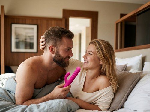 Interaktivní rotační vibrátor s králíčkem a perlami Velvo