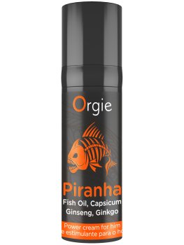 Stimulační krém pro lepší erekci Orgie Piranha, 15 ml – Stimulační gely na penis